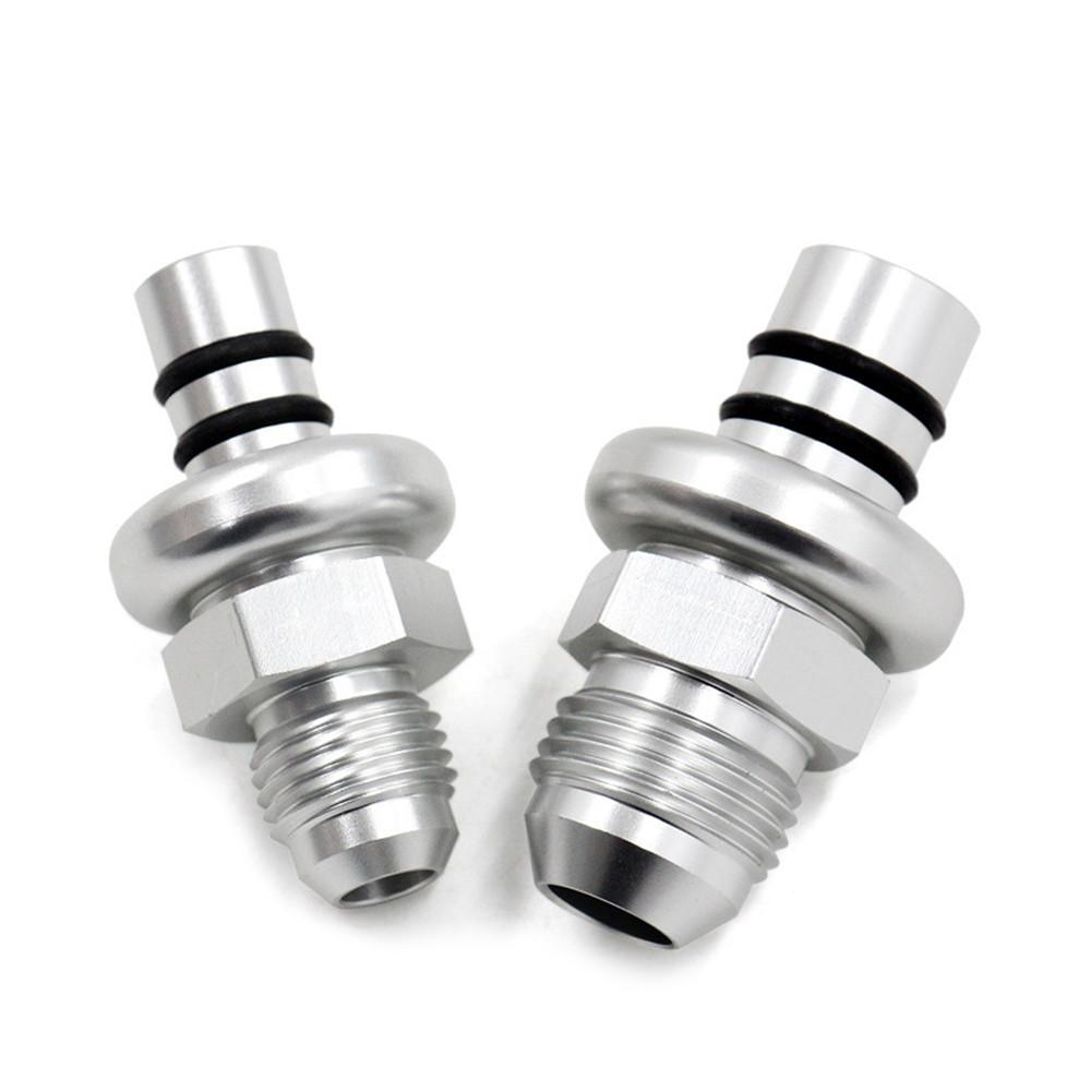 

2Pcs For 1986-1998 Ford Mustang -6AN & -8AN Fuel Rail Adapters Aluminum Alloy