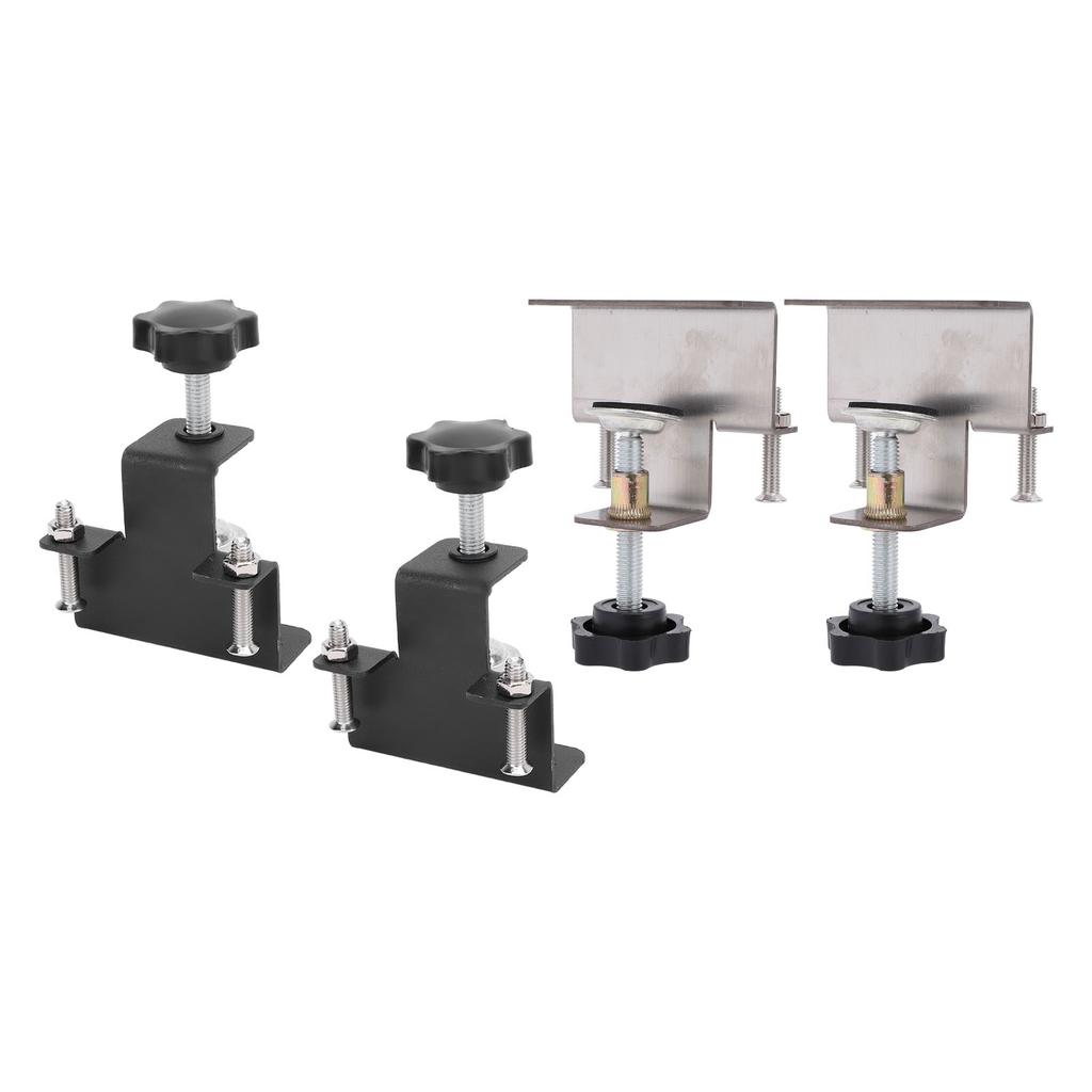 2PCS Universal Cabinet Clamp Stainless Steel Anti Slip Drawer Front Installation Clamps for Accurate