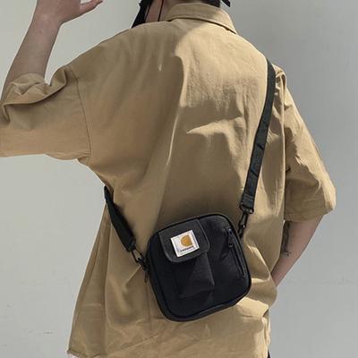 Bolsa crossbody multiuso pequena alça de ombro ajustável à prova de poeira com fecho de zíper armazenamento pano oxford masculino feminino bolsa mensageiro bolsa de telefone