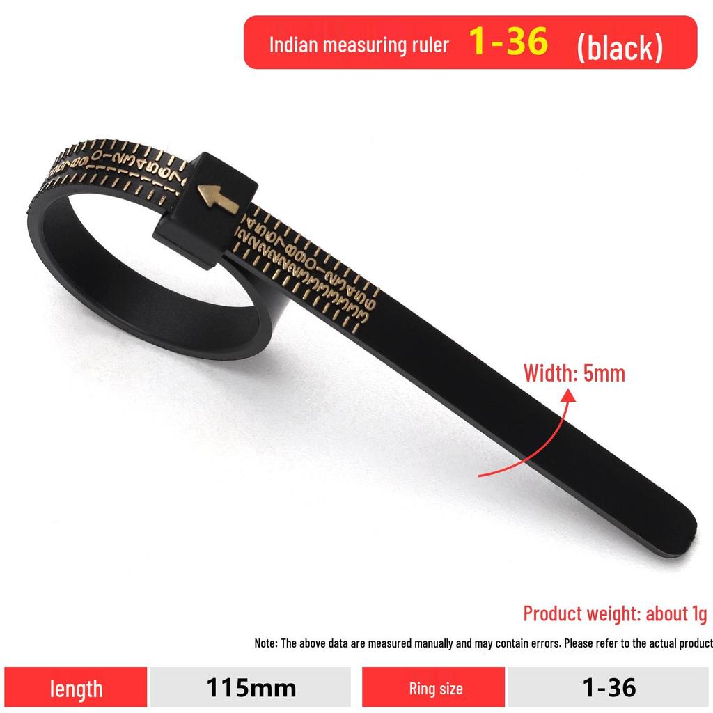 Mido Verstellbarer Fingerring-Größenmesserstreifen