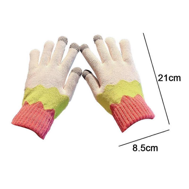 Rękawiczki zimowe, pięciopalcowe, minimalistyczne i wyrafinowane, ciepłe rękawiczki, unisex