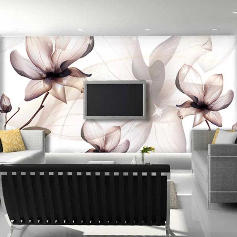 3D fototapeta Květ magnolie Velká nástěnná malba Ložnice Obývací pokoj TV Stěna za televizí Nástěnné malby