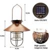 Outdoor Solar Hanging Lanterns Vintage Solar Garden Light with Warm LED Bulbs for Garden Yard Patio
