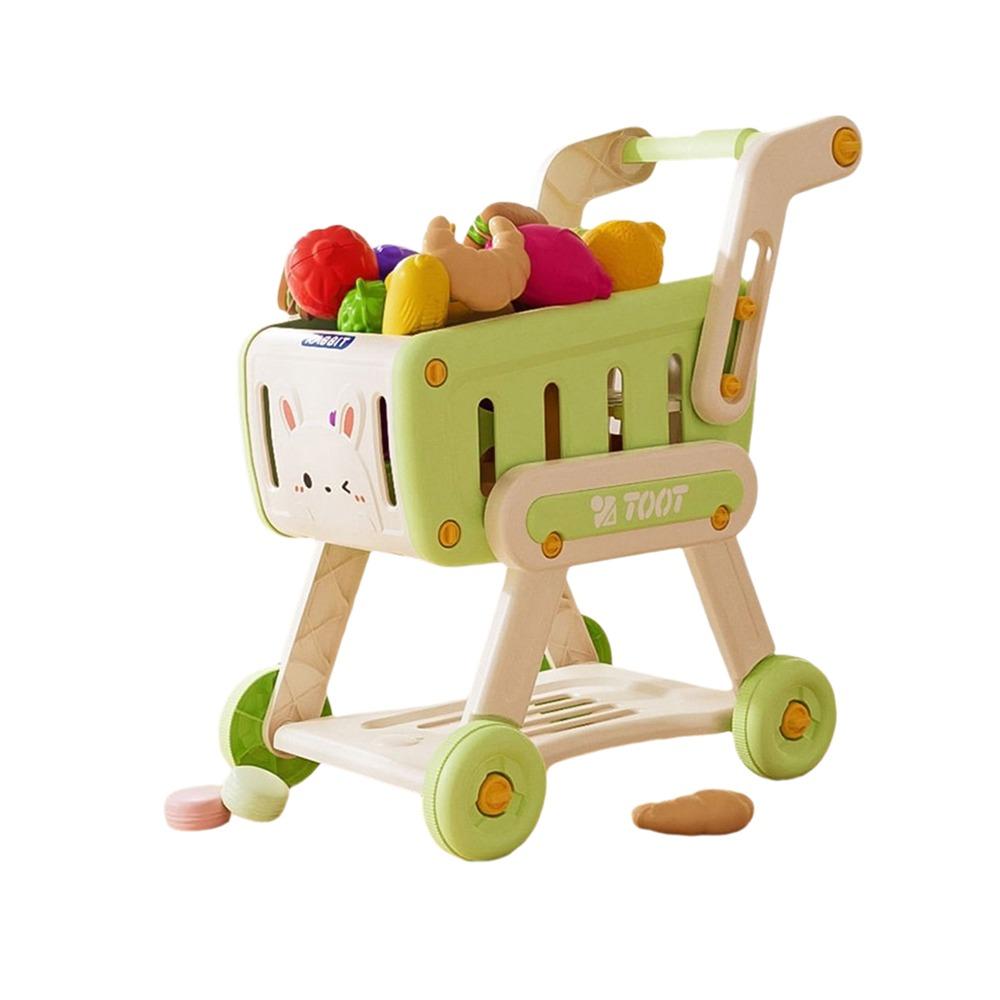 Simulation Supermarket Trolley Toy 32PCS/Set Pretend Shopping Playset Toy  Playing House