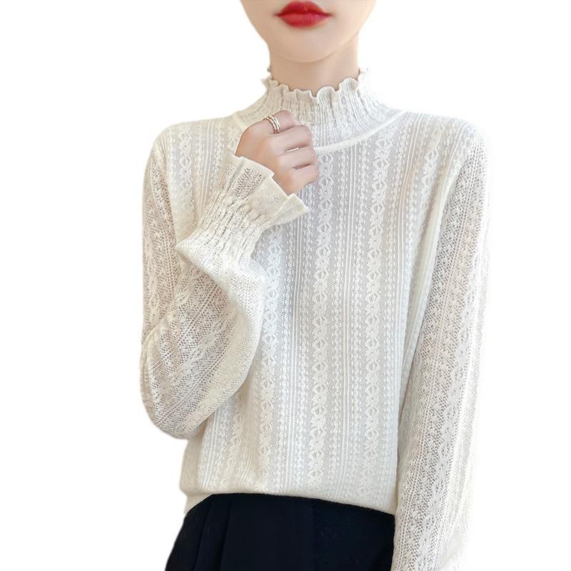 Women S Half Turtleneck Long Sleeve Pullover Top For Commute Casual Wear