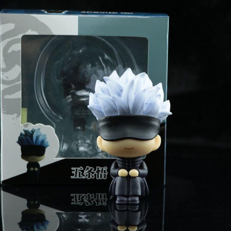 Adorable Jujutsu Kaisen Pvc Figure Set Includes Gojo Itadori Nobara And Fushiguro