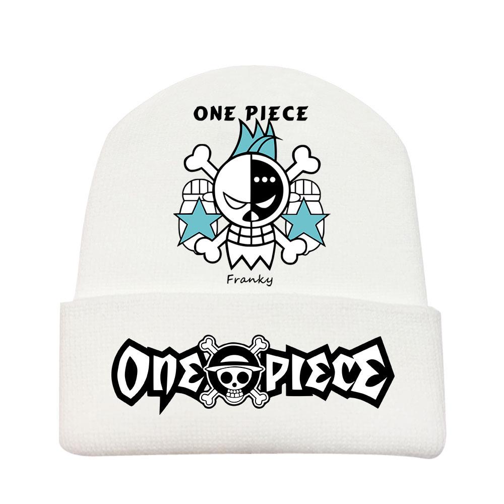 One Piece Anime Knit Hat: Warm Velvet Lined, Rolled Brim, Adult Outdoor Beanie