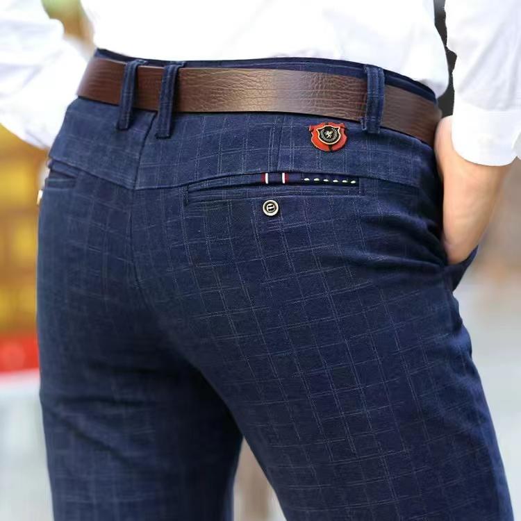 

Мужские флисовые брюки классического кроя, в клетку 36