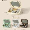 Portable Travel Storage Box Travel Week Medicine Box Transparent Sealed Moisture Proof Plastic Travel Medicine Storage 4/6 Grids
