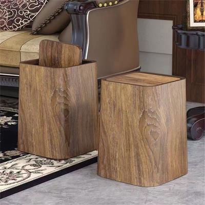 Pattumiera da Scrivania Stile Vintage Cestino Rifiuti Coperchio per Ufficio e Casa Design Retrò Pattumiera Lattina con Controllo Odori