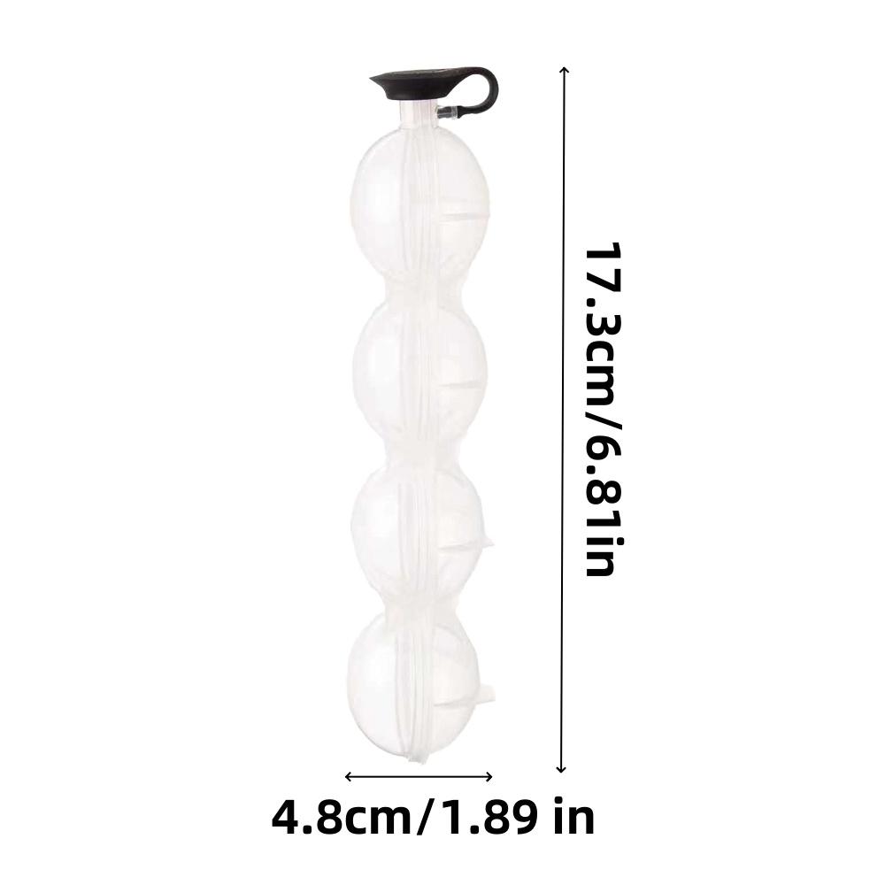 1/2 st 4-håls rund ishockeyform återanvändbar plast isboll kubmakare transparent barutrustning isform whisky cirkulär isbehållare