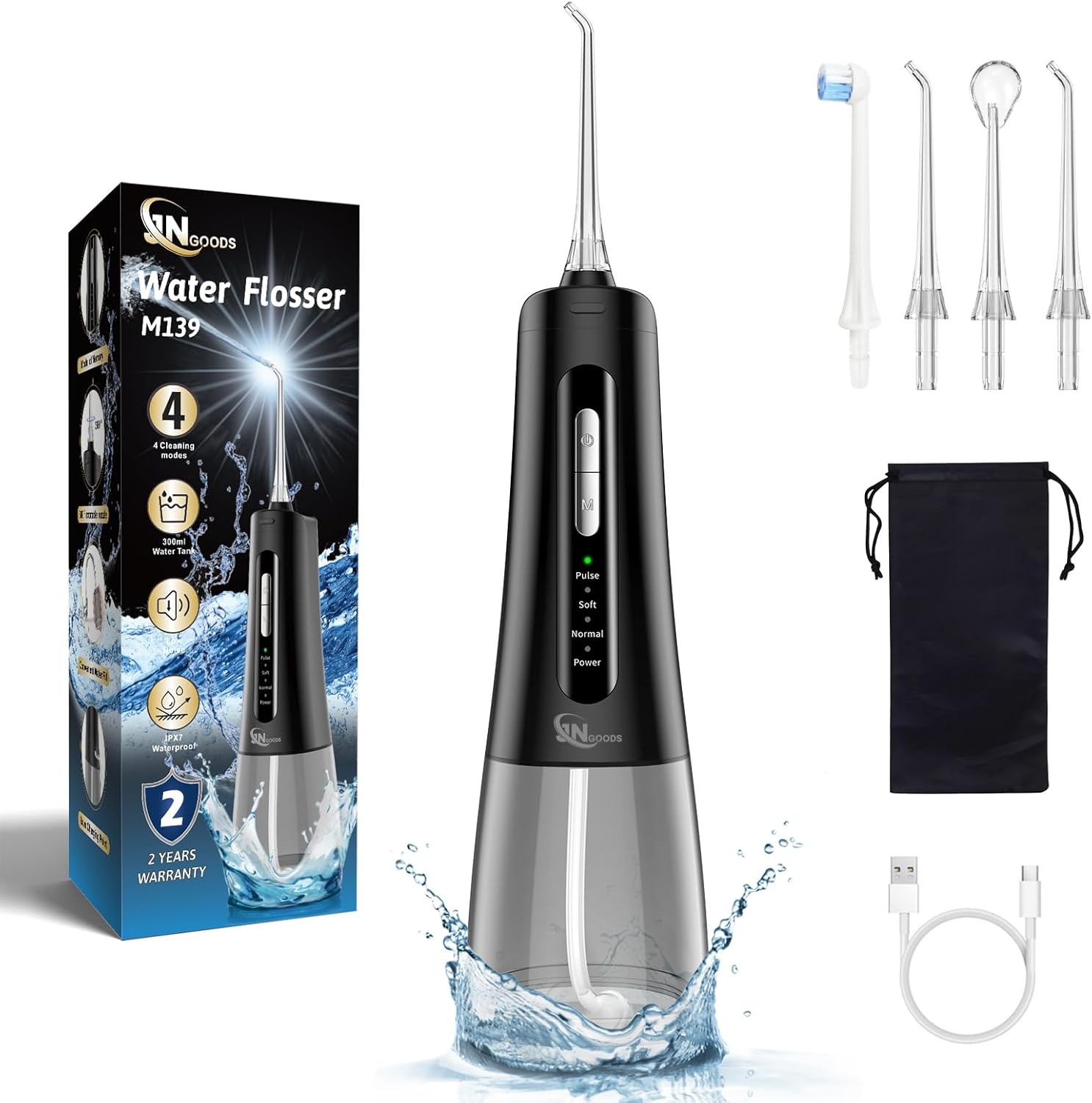 

Cordless Water Dental Rechargeable Water Waterproof 4 Modes United States