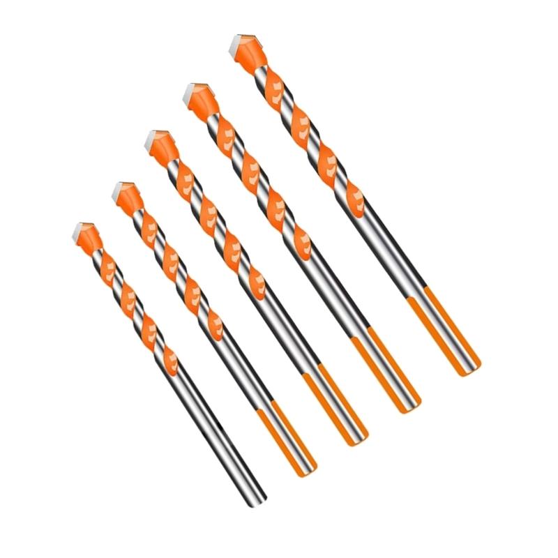 Concrete Drill Bit Four-Edge Serrated Drill Bits 1/4 Shank High Hardness Steel Metal Drill For Brick