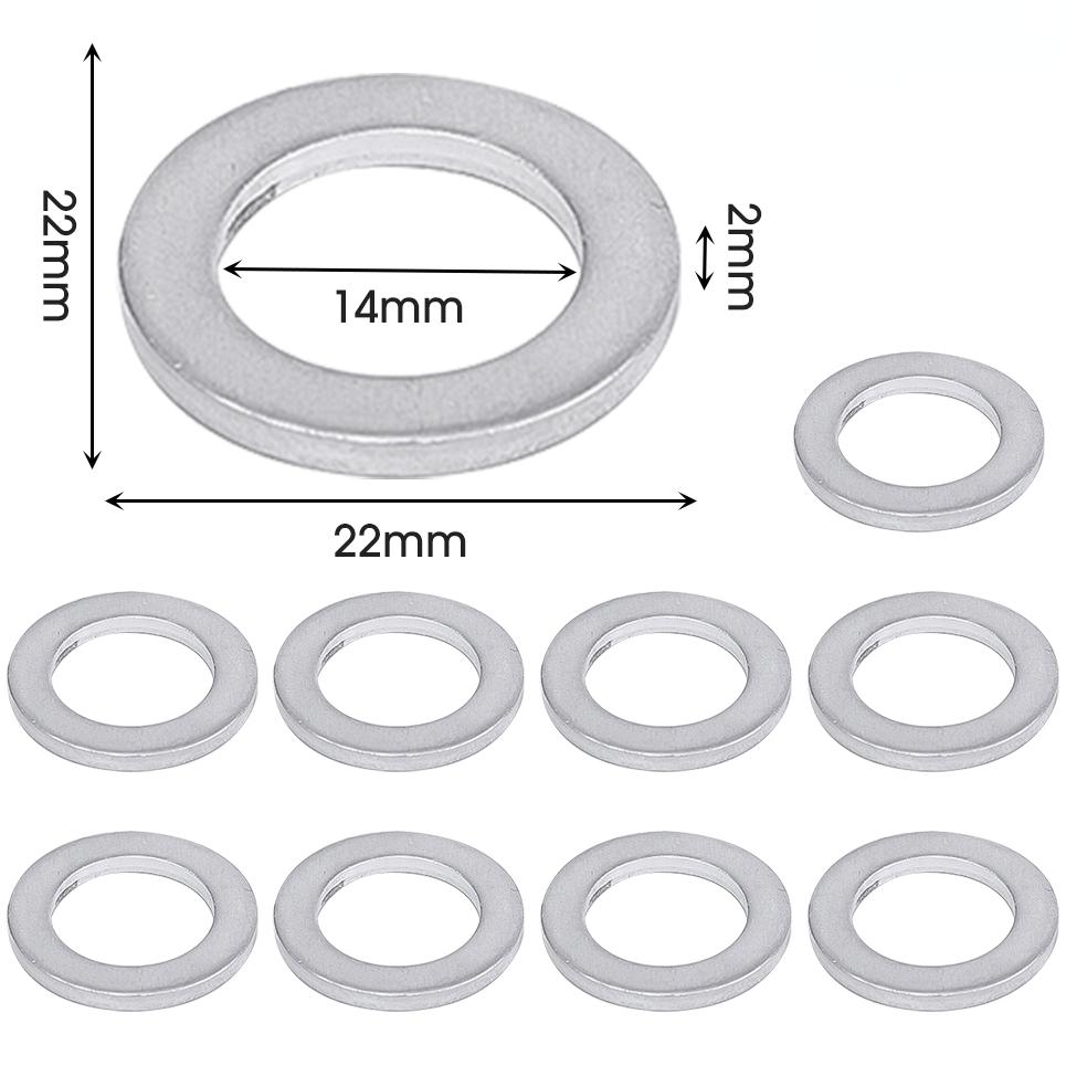 

14mm Car Oil Drain Screw Gasket Aluminum Sealing Washer Auto Engine Bottom Oil Drain Screw for Honda 94109-1400094109-12000