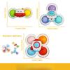 Suction Cup Spinner Infant Baby Toys for 12-18 Months, Spinning Top Sensory Toys for Toddlers 1-3 Years Old, Fidget Dimple Toy for Babies