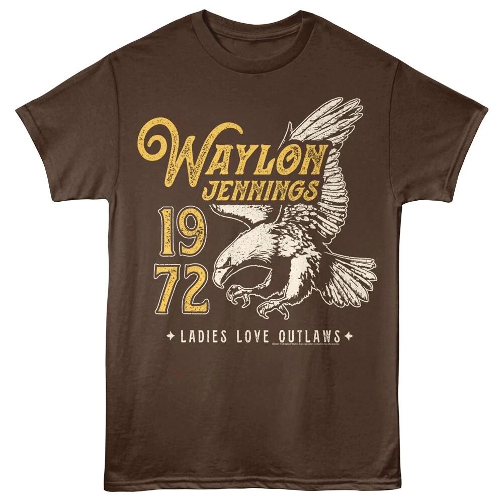 Waylon Jennings Eagle 1972 Men s T Shirt L