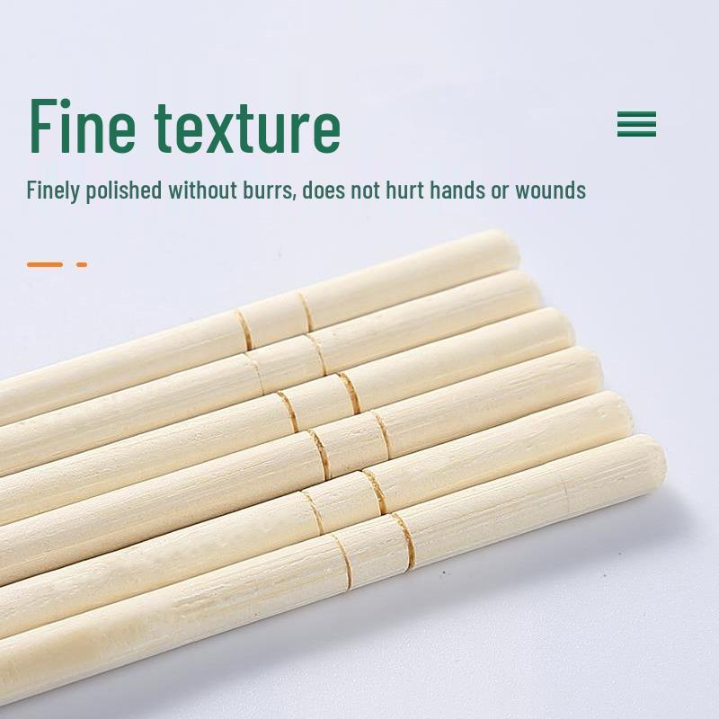 Individually Packaged High-Grade Bamboo Chopsticks for Home, Restaurant, or Takeout