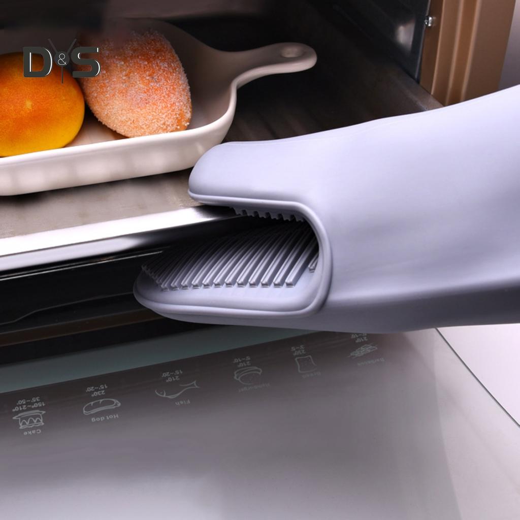 Guanti Da Forno In Silicone Cverny - Resistenti Al Calore (240°C), Antiscivolo, Impermeabili, Con Fodera In Cotone - 1 Paio