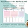 Daily Planner Spiral Notebooks Time Management Organizer To-Do List Notes Personal Daily Habits Develop Miscellaneous List