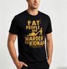 Fat People Are Harder To Kidnap Funny Meme T Shirt for Men 100% Cotton Humor Graphic Tee Casual Short Sleeve Black Top 2026 New