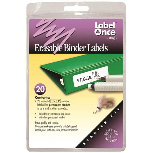 Jokari Erasable Binder Labels (Starter Kit)