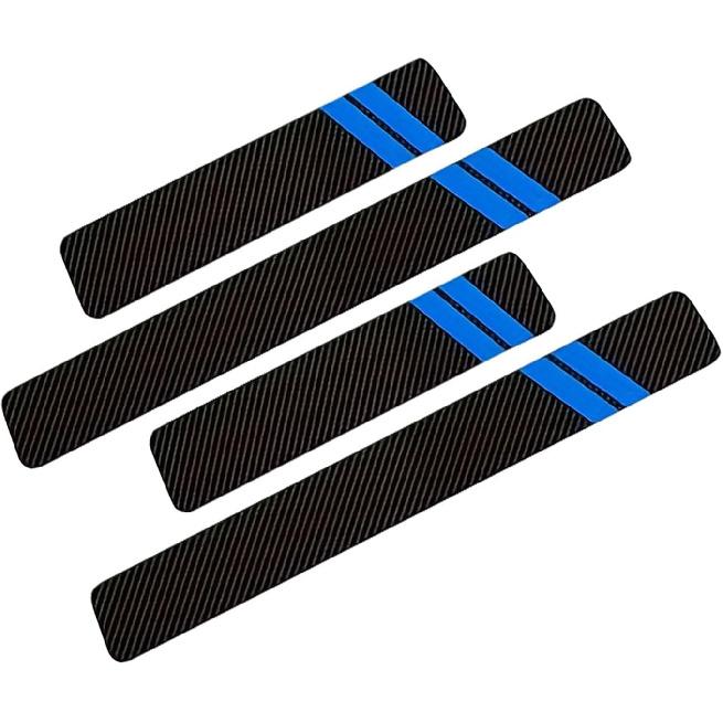

Door Sill Protector, Car Door Edge Guards, Carbon Fiber Car Protective Sticker, Door Pedal Trunk Anti-Scratch Decoration, Universal for Most Cars 4