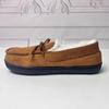 Couple Solid Color Slip On Loafers with Warm Plush Lining Comfortable Non-Slip Rubber Sole Durable House Shoes