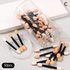 50pcs Eye Shadow Sponge Applicators Disposable Double Tip Eyeliner Brush Set Soft Material for Festival and Travel