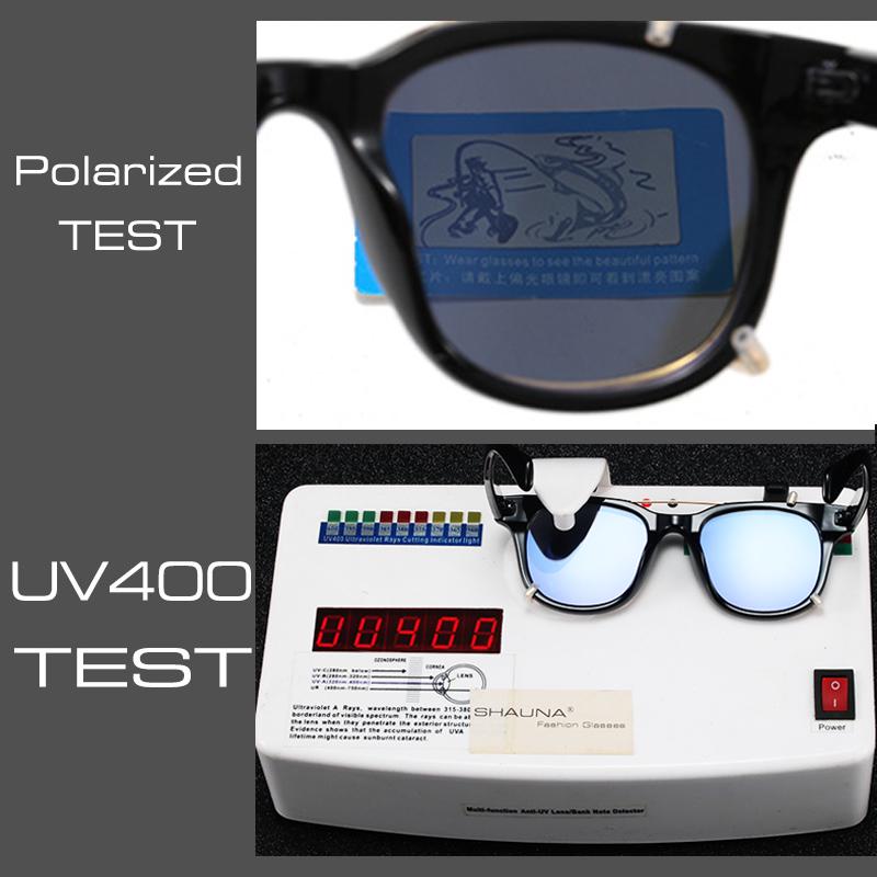 Мужские поляризованные солнцезащитные очки SHAUNA в ретро стиле