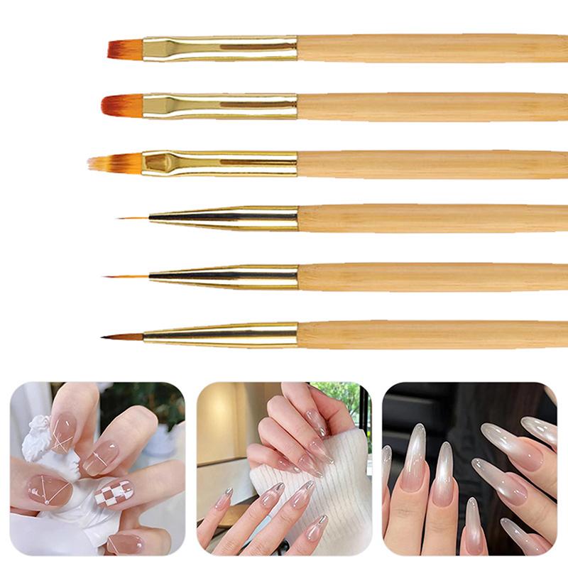 Doppelseitiger Nagelpinsel Nagelsättigungsstift Gel-Nagellack Blumen-Liner Malen Zeichnen Maniküre-Werkzeuge Pinsel Maniküre-Salon-Werkzeug