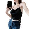 Trendy Women's Sexy Halter Crop Top Vest - High Waist, Dual Layer Summer Style