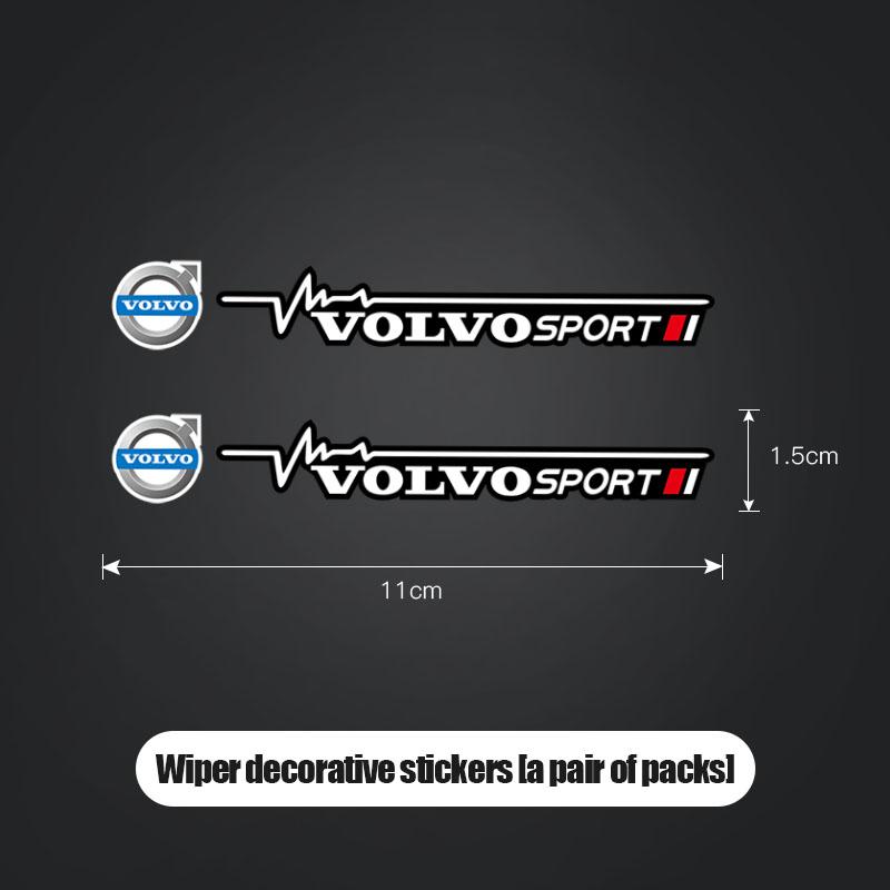 Car Window Wiper Stickers Creative Stickers For Volvo V60 V40 XC90 S60 C30 XC60 V50 V70 S90 Olestar AWD Auto Emblem Decor Decals