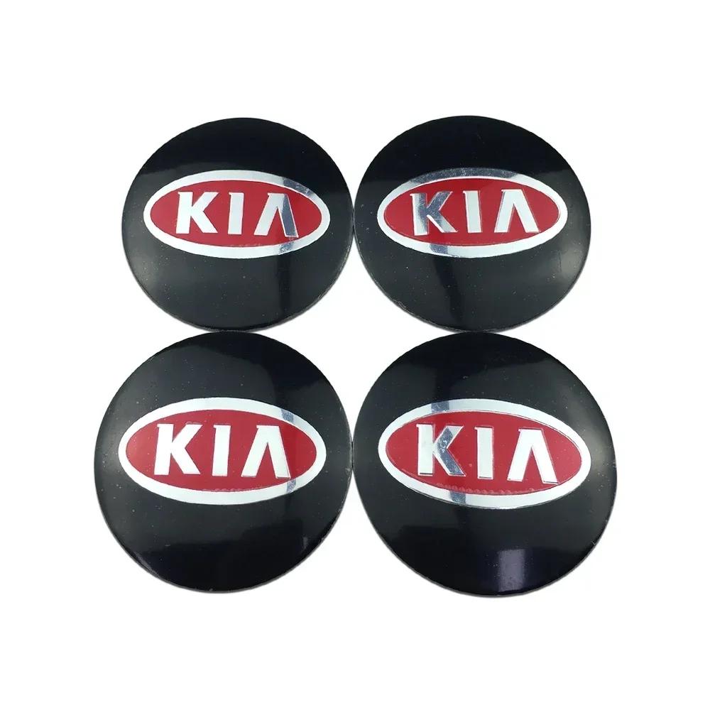 2026 Hot Car Sticker 56mm/60mm/65mm Car Wheel Center Hub Decal Stickers for KIA Sportage K2 K3 K5 K9 Rio Soul Sorento Ceed Pican