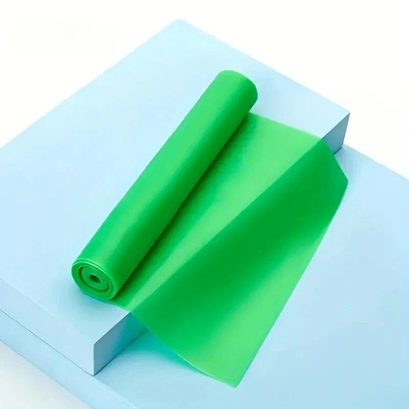 

1 шт. TPE Yoga Tension Sheet Elastic Band Fitness Exercise Resistance Band для домашнего спортзала Фитнес-тренировки Эластичный и прочный M зелёный