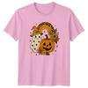 Gruseliges Boho Geisterkürbis Unisex T-Shirt Halloween Geschenk Für Sie