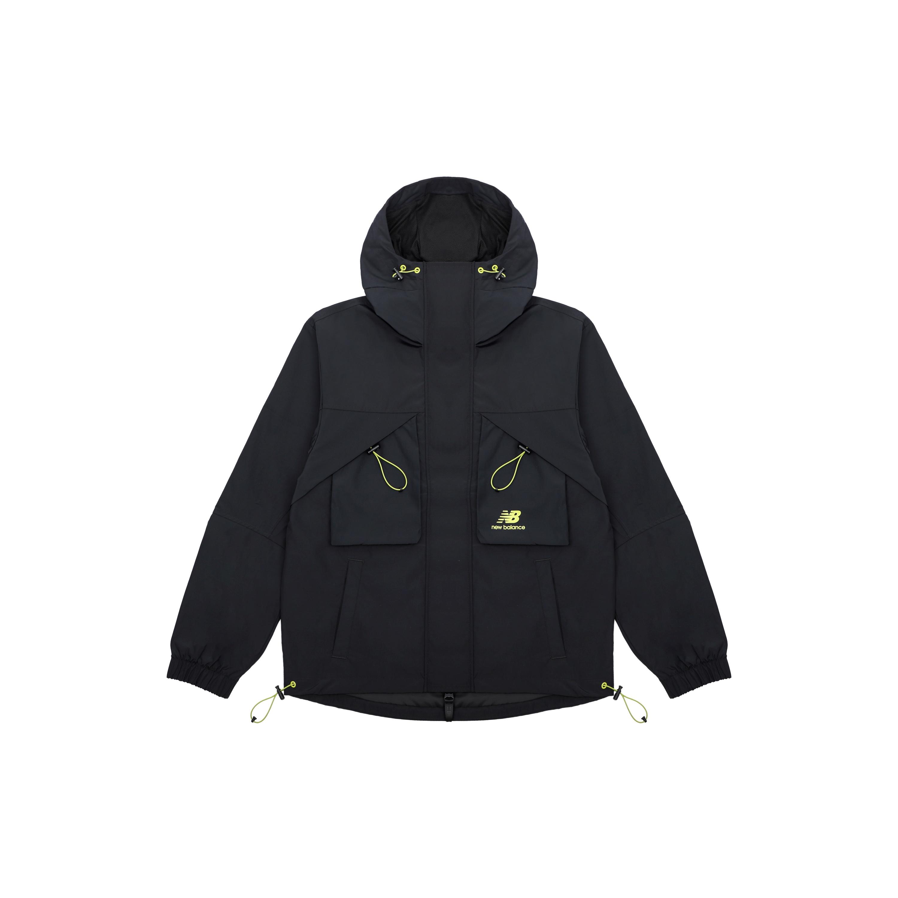 New Balance Men s New Balance Multiple Pockets Casual Sports Breathable Woven Jacket Autumn Black AMJ13376-BK M