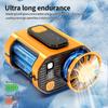 Portable Waist Clip Fan Super Long Standby Built-in Flashlight Rechargeable Battery Powered Fan For Work, Hiking, Fishing, Night Fishing, Camping