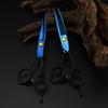 6.0 inch FM-20 half black handle blue water valley model, hair scissors, hair scissors, flat scissors, bangs scissors, tooth scissors