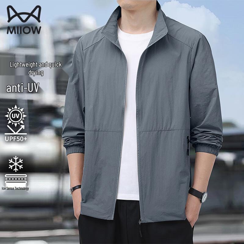 MiiOW Men s UPF50+ Ice-Feel Sun Protection Jacket 2XL