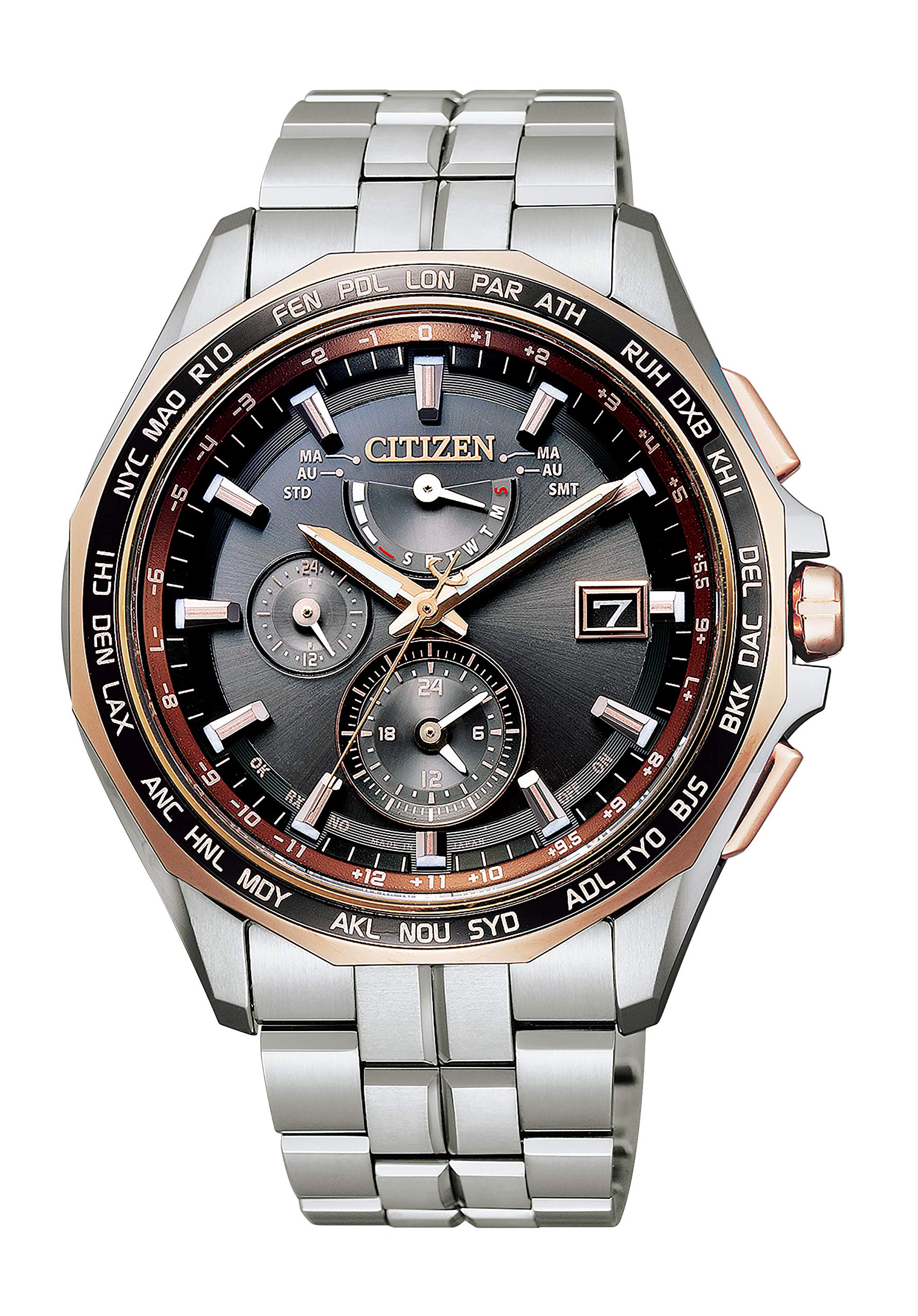 

Радіогодинник Atessa Silver [Citizen] Eco-Drive AT9095-68E для чоловіків