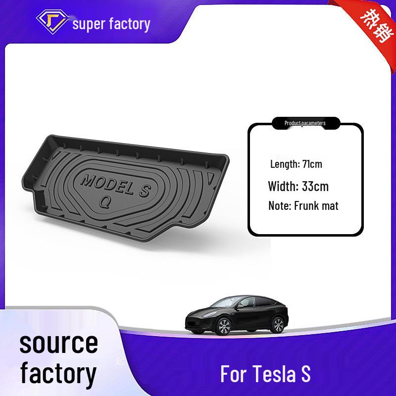 Tesla Model S Trunk and Front Storage Mat, Waterproof One-Piece.