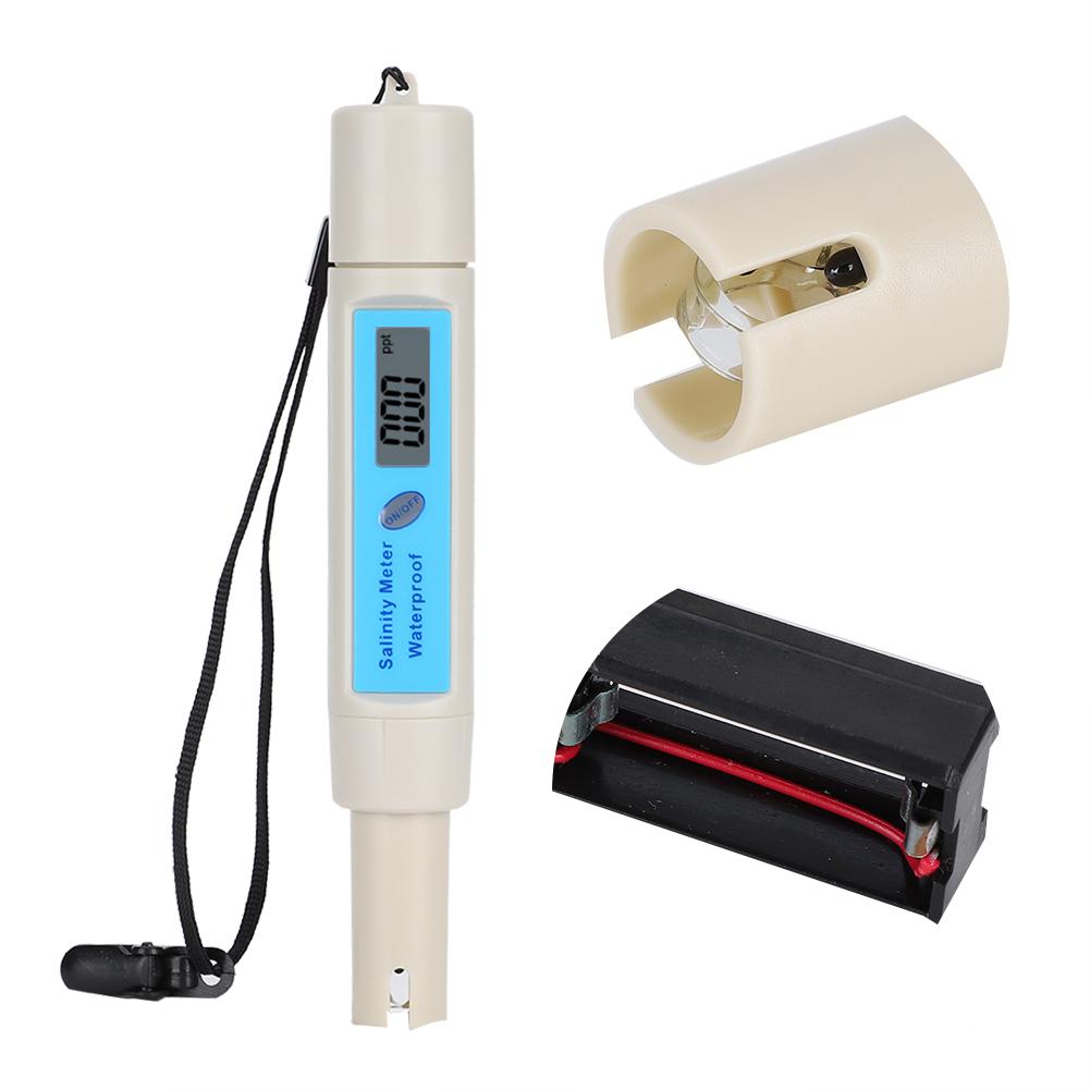 Salinity Tester Digital Display Waterproof SA‑3287TDS EC CF Saltwater Meter Tester