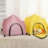 Simple Summer Teepee for Pet House Indoor House Tent Teepee for Small Animals Foldable Shelter Pet Furniture