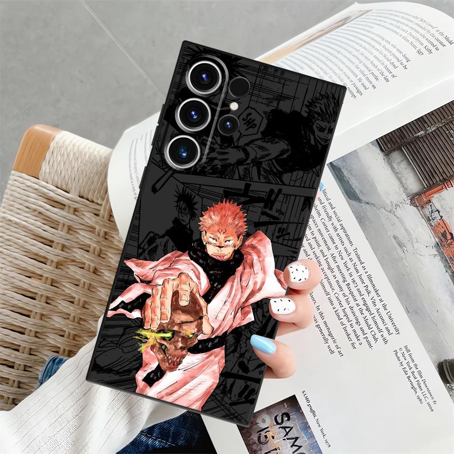Anime J-ujutsu Cool Kaisen Case for Samsung Galaxy S25 Ultra S24+ S25+ S9 S20 S21 S22 S24 Plus S23 FE Soft Back Phone Cover