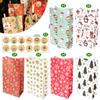Christmas Countdown Advent Calendar Gift Bags - 24 Set Holiday Candy Packaging