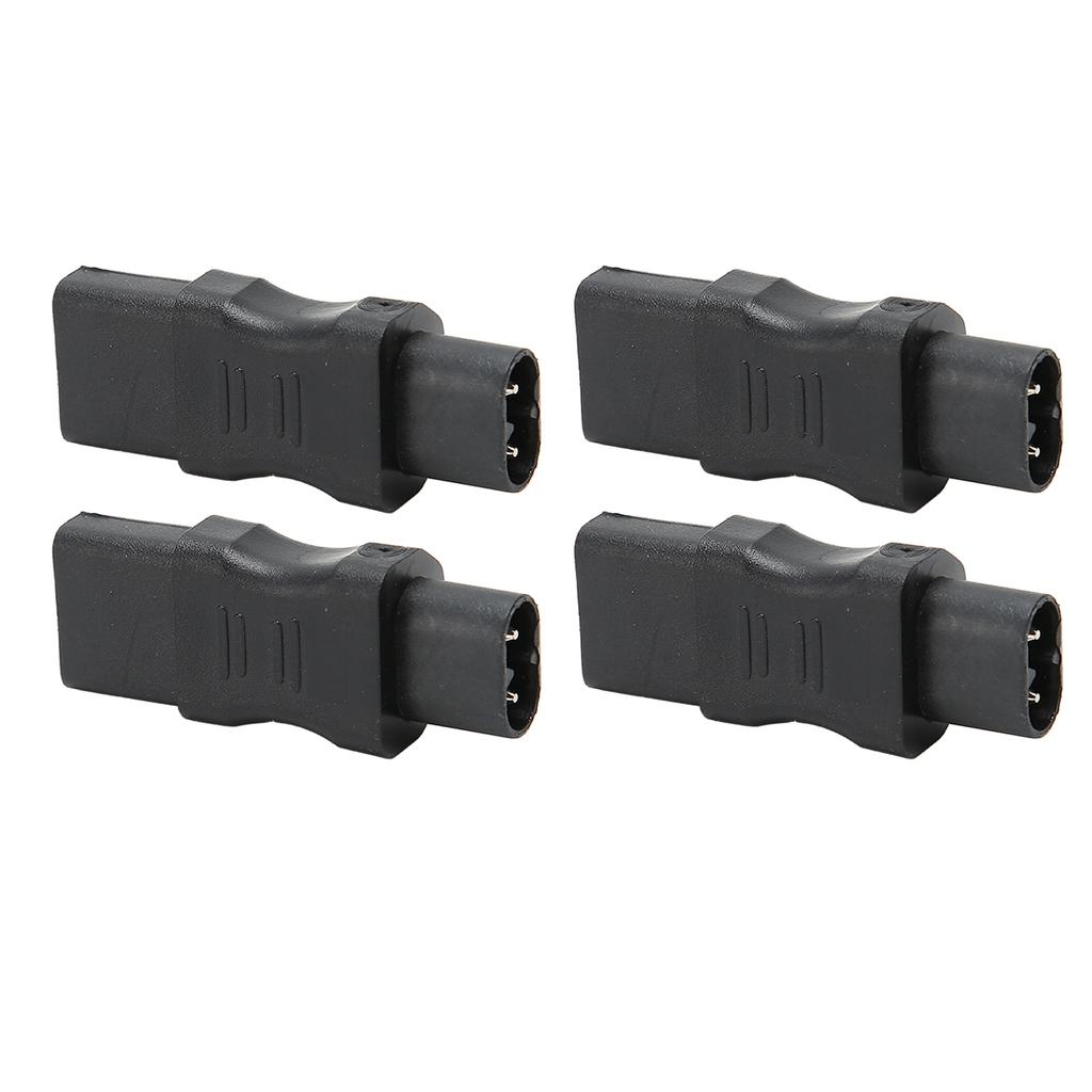 4PCS IEC320 C8 To C13 Power Cord Adapter PVC Housing IEC320 Power Plug Adapter for Laptop Ups Socket