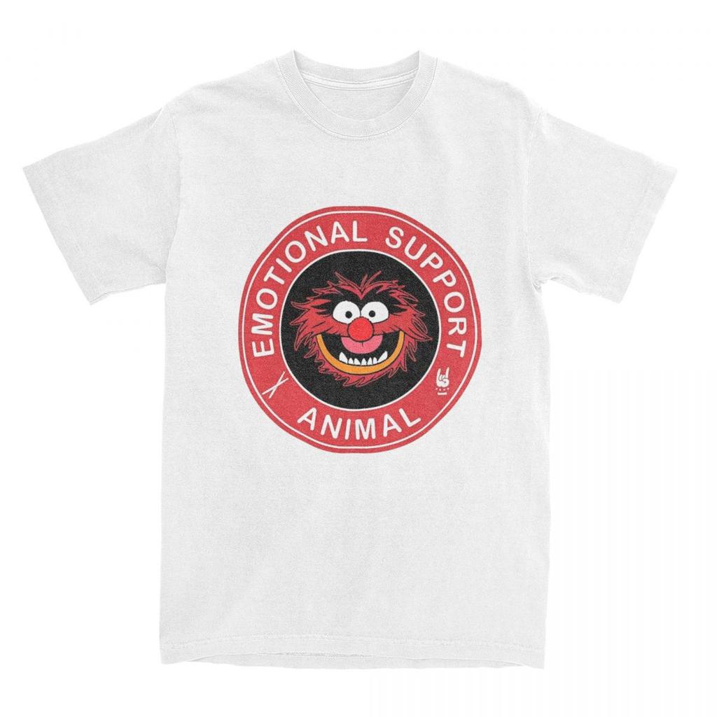 Miniso Unique Muppets Emotional Support Animal TShirts for Men Women Cotton T Shirts Short Sleeve Tee Shirt Big Size Tops