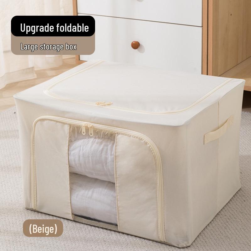 Foldable Washable Oxford Cloth Storage Box - Large Organizer for Quilts, Clothes, and Toys