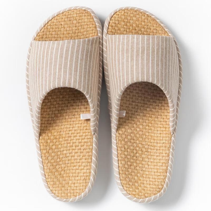 JINGRUIXIANG Японские льняные домашние тапочки