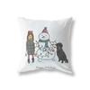 Home Decor Christmas Theme Printed Pattern Polyester Cushion Cover Living Room Sofa Decor Throw Pillow Pillow Cover